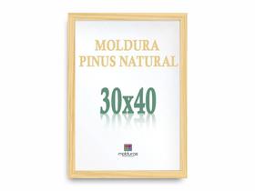 Moldura 30X40 Quadro Poster Imagem Quadro A3 Pinus Petg