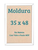 Moldura 35x48 Quebra Cabeça Game Office 500 Peças 48x35 Vidro