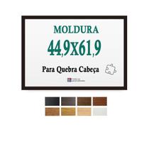 Moldura 44,9X61,9 Preta Quebra Cabeça Grow 1000 Pecas + Petg