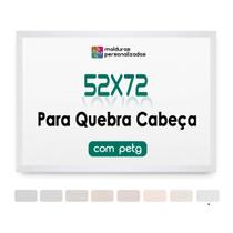 Moldura 52x72 Cm Para Quebra Cabeça Puzzle 1000 Pçs Com Petg