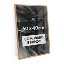 Moldura 60x40 Cm C/ Vidro Quadro Foto Retrato Mdf Emoldurar Painel Quebra-cabeça