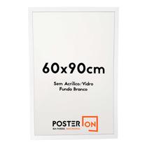 Moldura 60x90cm Sem acrílico PS - Fundo Branco