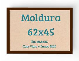 Moldura 62x45 Quadro para Quebra Cabeça 1000 Peças Com Vidro