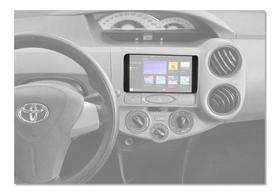 Moldura 7 polegadas 2 din etios 20132021 preto