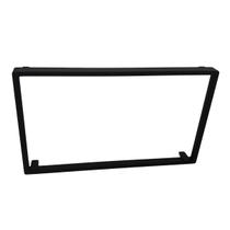 Moldura 7 Polegadas Central Painel DVD 2 Din Honda Fit 2001/2008 E City DX 2009/2014 Preta Fiamon Padrão Japonês