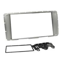 Moldura 7 Polegadas Central Painel DVD 2 Din Toyota Hilux 2012/2015 E SRV 2012 Prata Fiamon