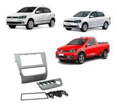 Moldura 7 polegadas gol/ voyage/ saveiro g6 prata 2435