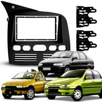 Moldura 7 Polegadas Palio/Siena/Strada G1 1996 1997 1998 1999 2000 2001 2002 2003 Preto Fosco