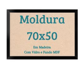 Moldura 70x50 Quebra Cabeça 1000 Peças 50x70 Quadro Com Vidro - Belo Ornato