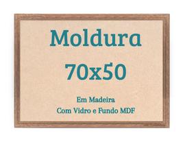 Moldura 70x50 Quebra Cabeça 1000 Peças 50x70 Quadro Com Vidro - Belo Ornato