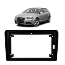 Moldura 9" audi a3 2007 a 2012 preta fosca
