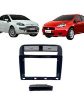 Moldura 9" Chinês Fiat Punto 2008/2012 - Black Piano