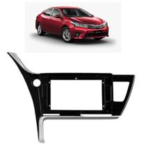 Moldura 9" e 10'' toyota corolla 2017 a 2019 black piano