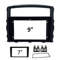 Moldura 9" e 7" Mitsubishi Pajero Full 10/20 - Black Piano - 5270