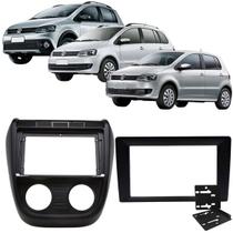 Moldura 9 e 7 Polegadas 2 Din Spacefox 2006 à 2010 Preta Painel Central Multimidia Mp5 Expex