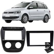 Moldura 9 e 7 Polegadas 2 Din Spacefox 2006 à 2010 Preta Painel Central Multimidia Mp5 Expex