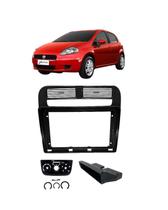 Moldura 9" Fiat Punto 08/12 Capa do Controle Ar Analógico - Black Piano Moldura 9" Fiat Punto 08/12 Capa do Controle Ar Analógico - Black Piano