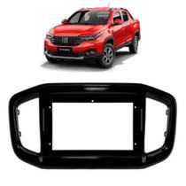 Moldura 9" fiat strada 2021 a 2022 black piano Moldura 9" fiat strada 2021 a 2022 black piano