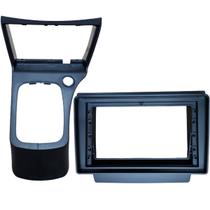 Moldura 9 Flutuante Celta G2 06/15 e Prisma 06/12 Preta Com Console (Chinês) - (6087)