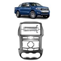 Moldura 9" ford ranger xlt sem gps 2012 a 2015 cinza Moldura 9" ford ranger xlt sem gps 2012 a 2015 cinza