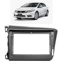 Moldura 9" honda civic 2012 a 2014 cinza