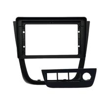 Moldura 9 Pol. Flutuante Gol G5, Saveiro, Voyage C/ Suporte 4 Botões - Black Piano - 5847