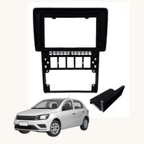 Moldura 9" Pol VW Gol Parati Saveiro G2 com duto de Ar cor Preta Fiamon - 6204