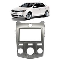 Moldura 9 polegadas cerato 2010 a 2012 a/c analogico preta