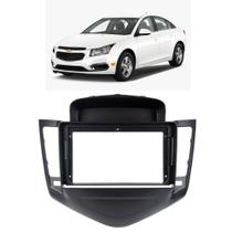 Moldura 9" polegadas chevrolet cruze lt 2012 2015 black piano