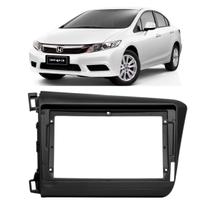 Moldura 9 Polegadas Civic 2012 à 2016 Preta Painel Central Multimidia Expex Epx9ho018 Som