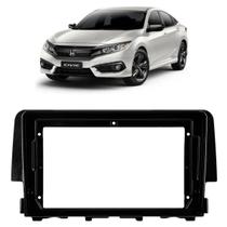 Moldura 9 Polegadas Civic 2017 à 2021 Black Piano Painel Central Multimidia Expex Epx9ho001 Som