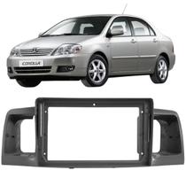 Moldura 9 Polegadas Corolla 2003 à 2008 Cinza Escuro Painel Central Multimidia Novum Expex Epx9to011