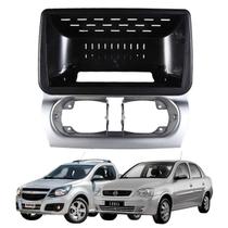 Moldura 9 Polegadas Corsa Maxx/Premimum 2004 à 2012 Montana 2003 à 2010 Preta Prata Expex Epx9gm026