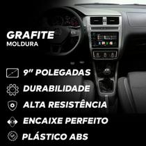 Moldura 9 Polegadas Crossfox 2014 2015 2016 2017 2018 2019 2020 Grafite