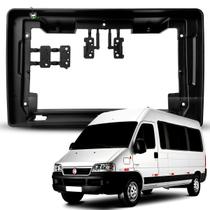 Moldura 9 Polegadas Ducato 2006 2007 2008 2009 2010 2011 2012 2013 2014 2015 2016 Preto Fosco