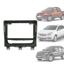 Moldura 9 polegadas Fiat Palio Weekend, Strada, Idea, e Siena 2013 a 2019 Grafite Escuro Brilhante Fiamon