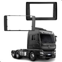 Moldura 9" Polegadas Flutuante Multimídia MP5 Fiamon para Caminhão VW Meteor 2022 2023 - Preto