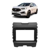 Moldura 9" polegadas ford edge 2016/20 preta fosca