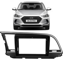 Moldura 9 polegadas hyundai elantra 2017 a 2018 preta fosca