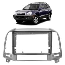 Moldura 9 polegadas hyundai santa fé 2005 a 2013 preto fosco