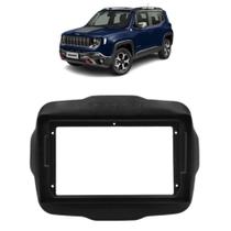 Moldura 9" polegadas jeep renegade 2017/21 preto fosco