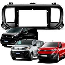 Moldura 9 Polegadas Jumpy/Expert 2018 2019 2020 2021 2022 2023 2024 Scudo 2023 2024 Preto Fosco