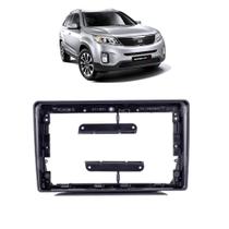 Moldura 9 polegadas kia sorento 2013 a 2014 preta fosca