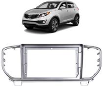 Moldura 9 polegadas kia sportage 2019 a 2022 prata