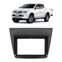 Moldura 9 Polegadas L200 Triton 2009 à 2016 Pajero Dakar 2009 à 2016 Preta Painel Central Multimidia