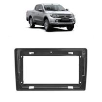 Moldura 9 polegadas mitsubishi l200 2018 a 2021 black piano