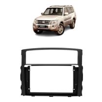 Moldura 9" polegadas mitsubishi pajero full 2007/12 preto fosco