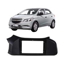 Moldura 9" Polegadas na cor Preta compatível com Onix 2012 a 2018 Expex - EPX9GM014