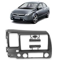 Moldura 9 Polegadas New Civic 2008 à 2011 Grafite Painel Central Multimidia Som