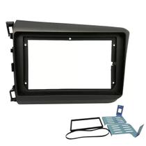 Moldura 9 Polegadas Padrão Chinês Com Adaptador 7 Polegadas Chinês Japonês Honda Civic 2012/2016 Grafite